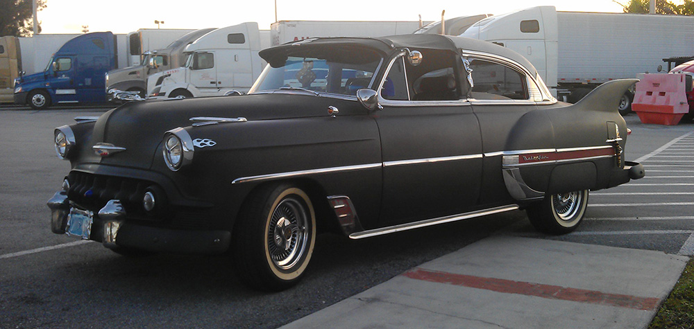 1953 Chevy Belair Custom out on the town 595 Truck Stop Florida