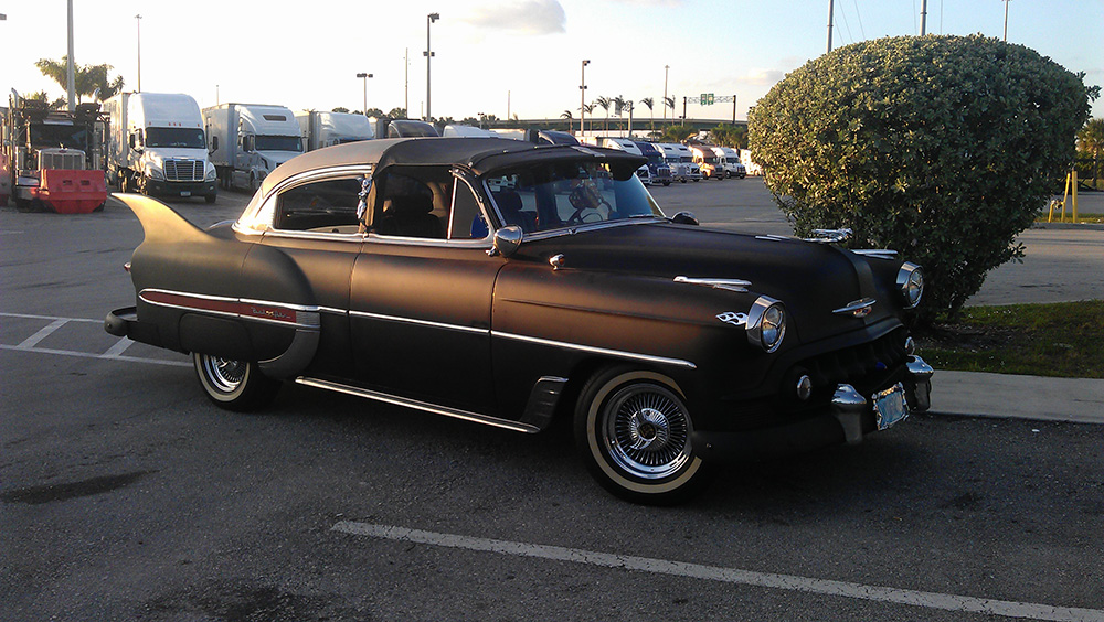 1953 Chevy Belair Custom out on the town 595 Truck Stop Florida