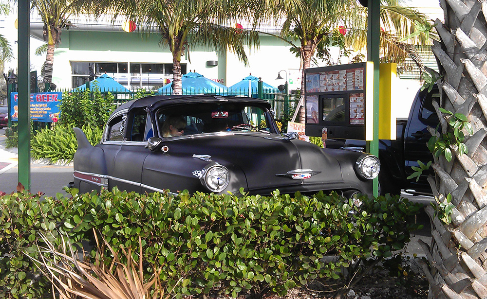 1953 Chevy Belair Custom out on the town Sonic Drive In