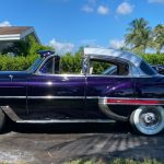 1953 Chevy Hot Rod Custom Belair "Stardust" showing purple pearl paint in the sun
