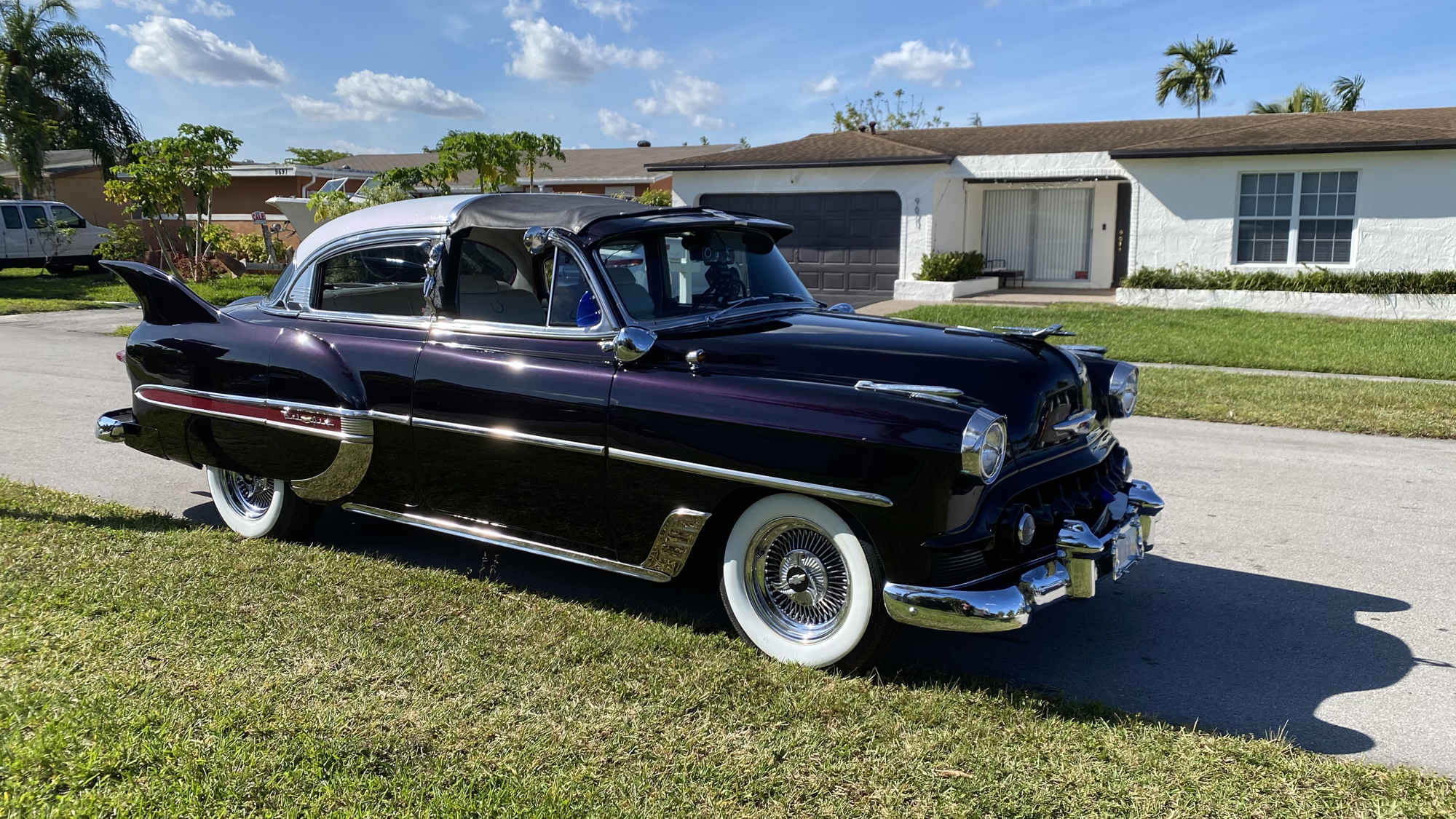 53 Chevy Custom Belair in the Sun, March 2021, front passenger side