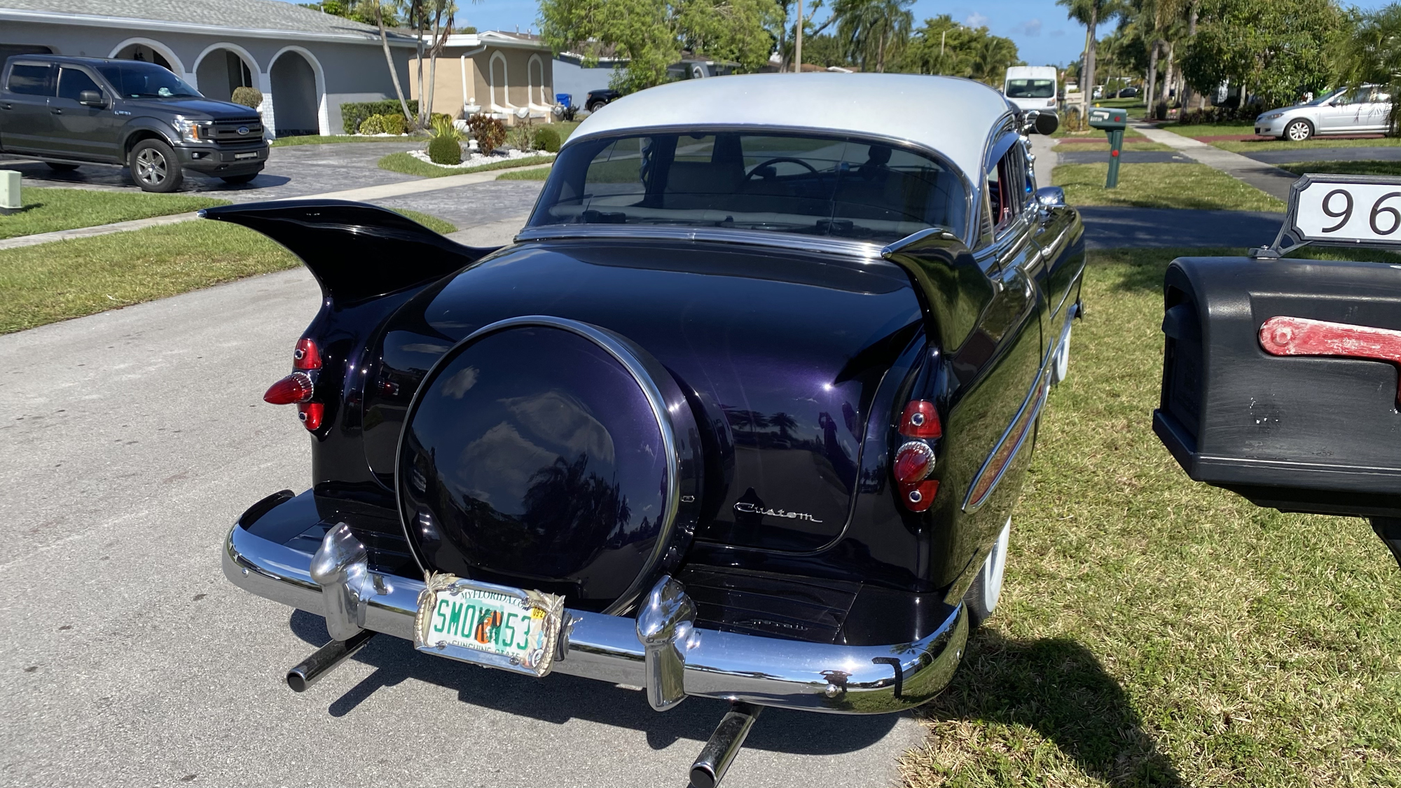 53 Chevy Custom Fins Exterior continental kit